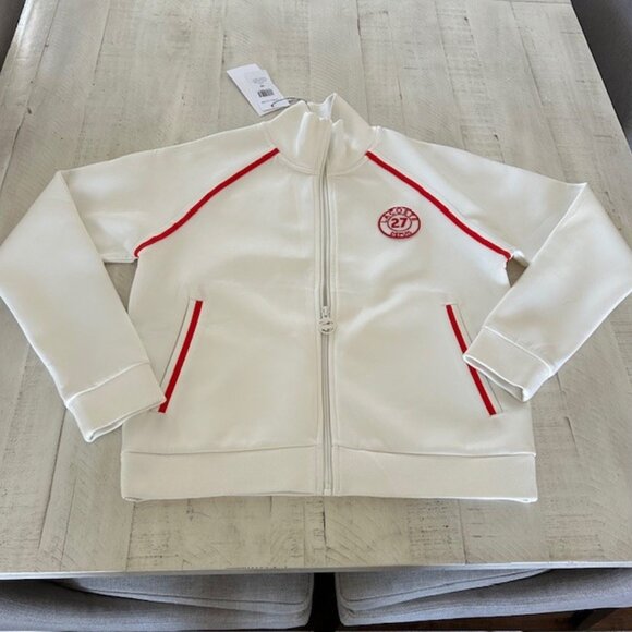 Lacoste Stand-Up Collar Vintage Style Full Zip Sweatshirt - Picture 2 of 4